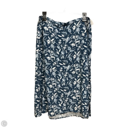 Skirt Midi By Loft In Floral Print, Size: 12
