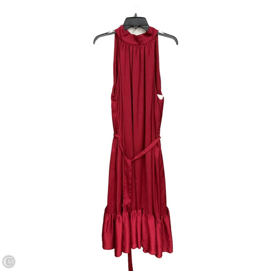 Dress Party Long By Banana Republic In Maroon, Size: L