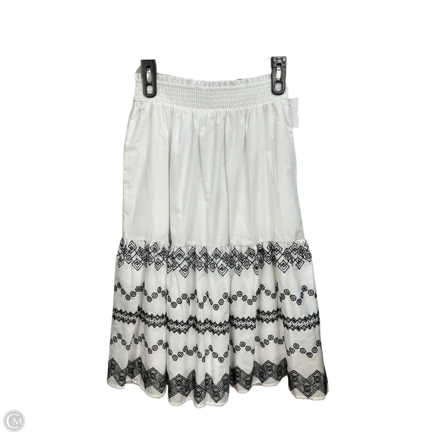 Skirt Midi By Draper James In Black & White, Size: 0