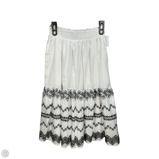 Skirt Midi By Draper James In Black & White, Size: 0