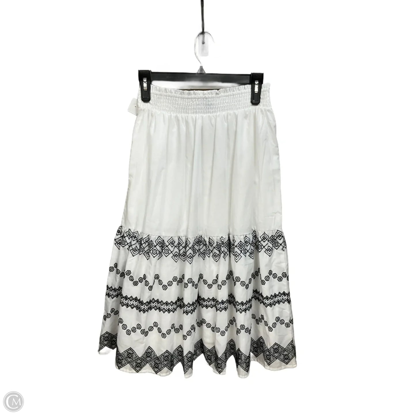 Skirt Midi By Draper James In Black & White, Size: 0