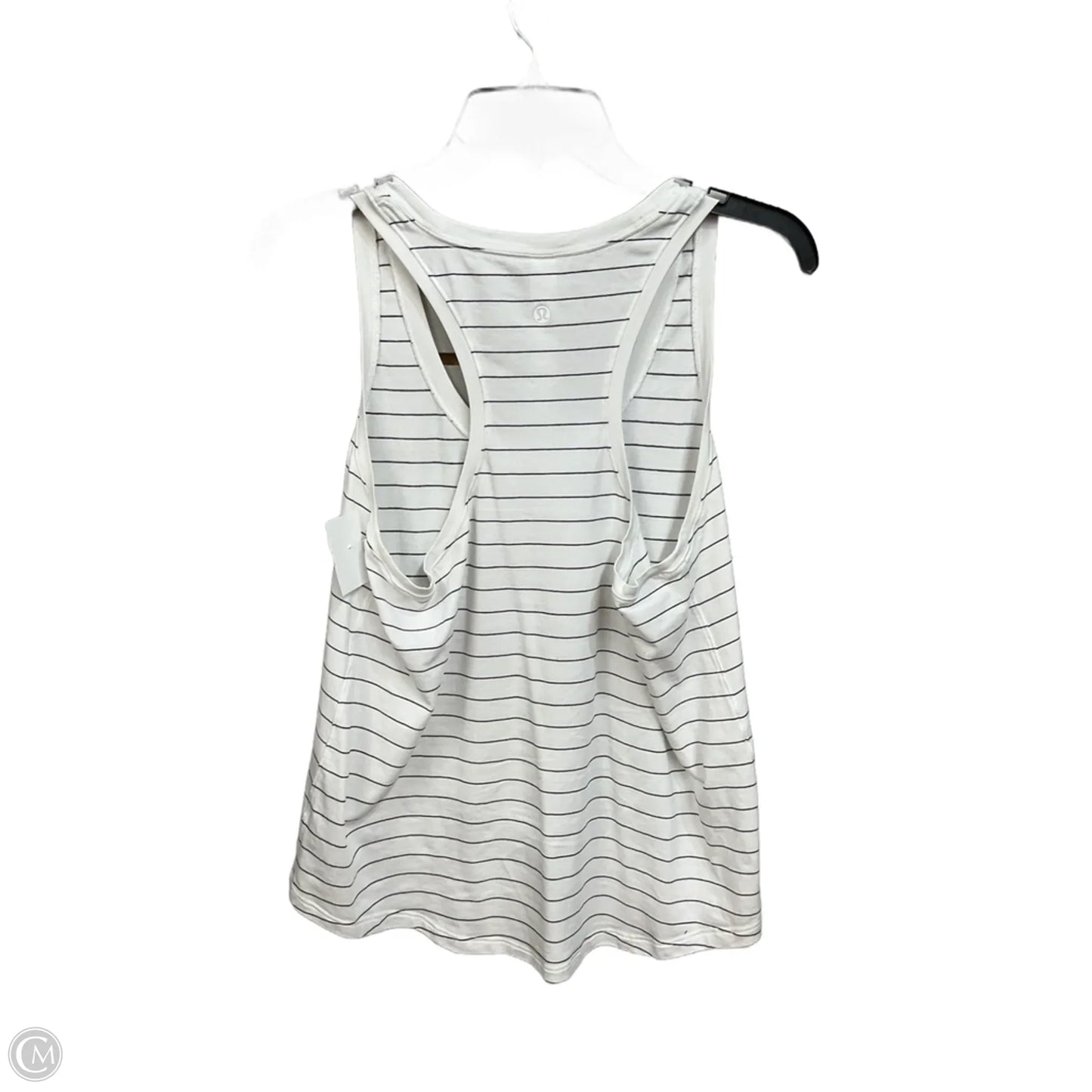 Athletic Tank Top By Lululemon In Striped Pattern, Size: M