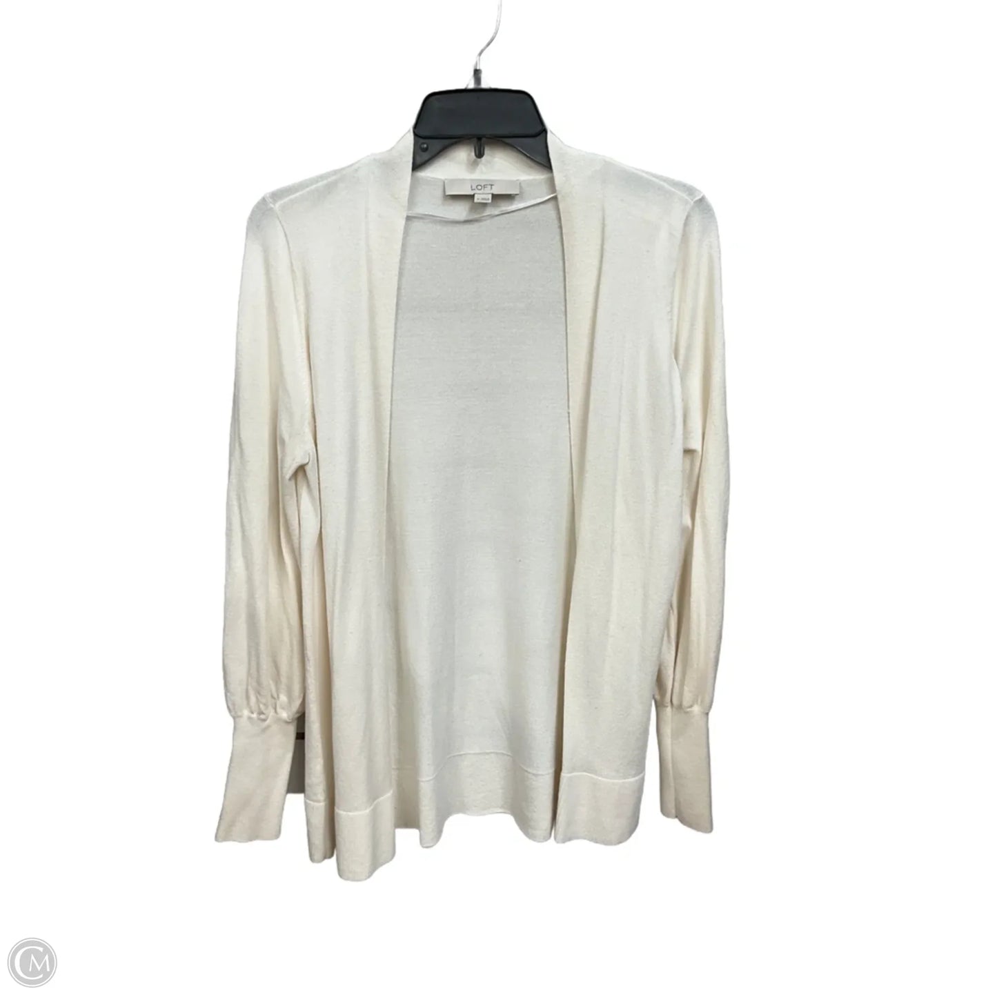 Cardigan By Loft In Cream, Size: M