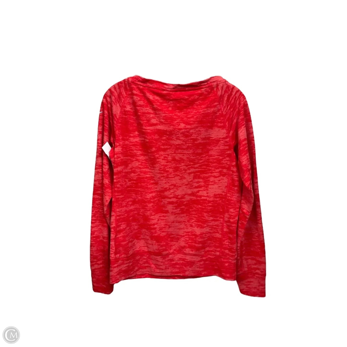 Athletic Top Long Sleeve Crewneck By Nike Apparel In Red, Size: S