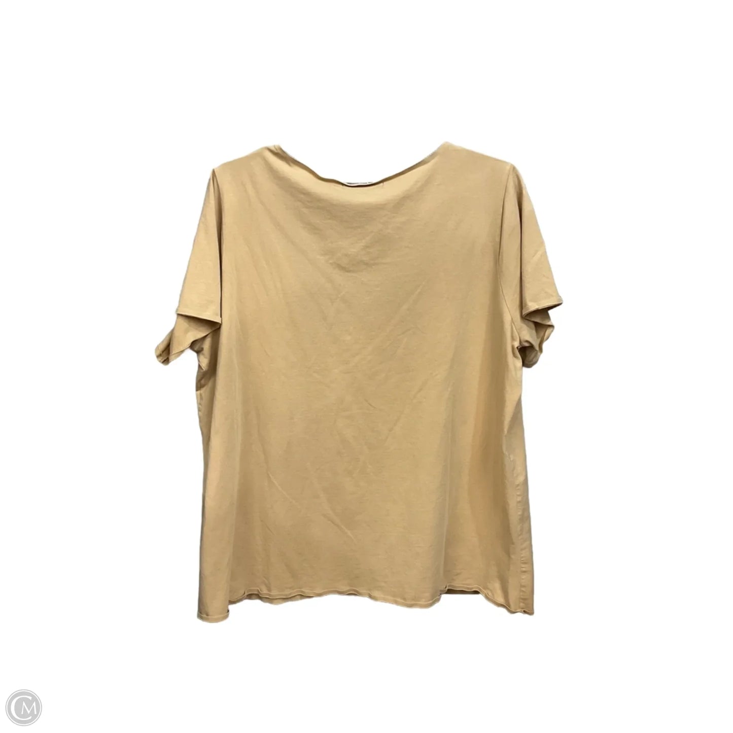 Top Short Sleeve Basic By Lauren By Ralph Lauren In Tan, Size: 2x