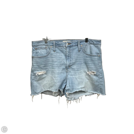 Shorts By Madewell In Blue Denim, Size: 16