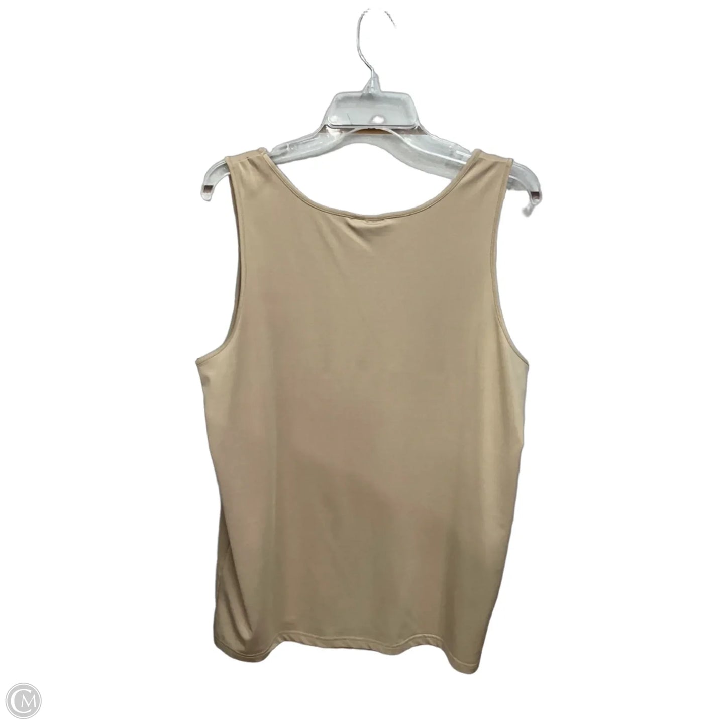 Top Sleeveless Basic By Maggie Barnes In Beige, Size: Xl