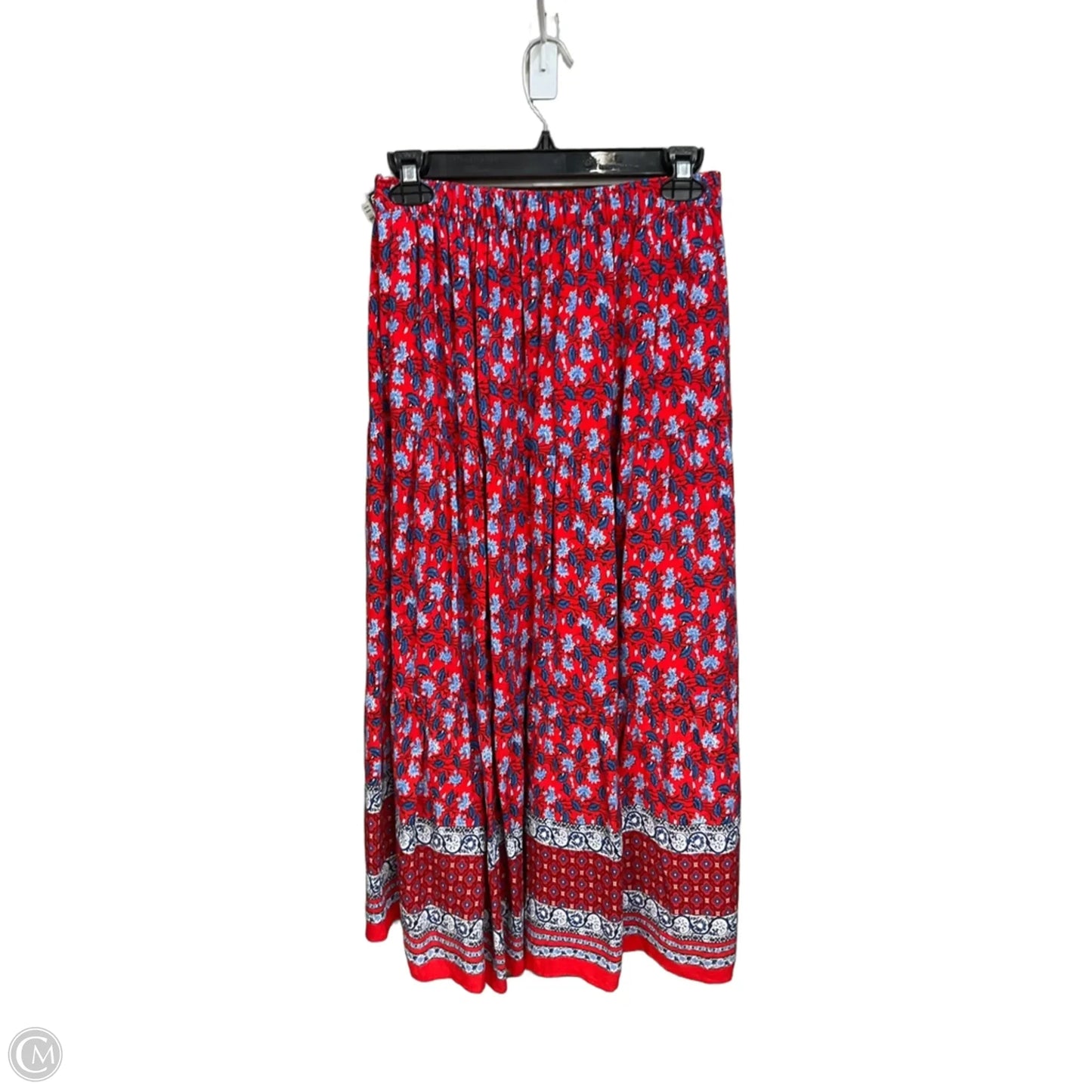 Skirt Maxi By Loft In Blue & Red, Size: 2