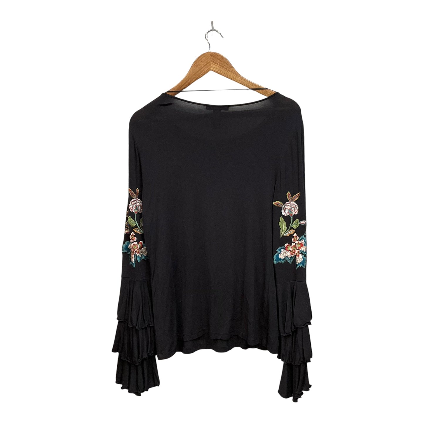 Top Long Sleeve By Inc In Black, Size: M