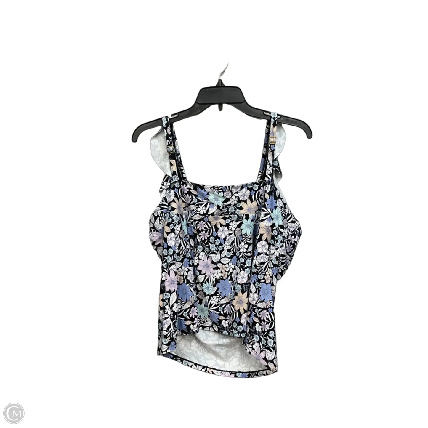 Swimsuit Top By Clothes Mentor In Floral Print, Size: 1x