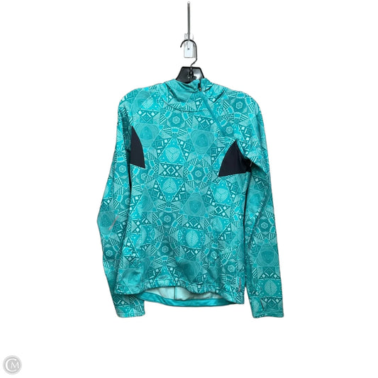 Athletic Top Long Sleeve Hoodie By Mondetta In Teal, Size: S