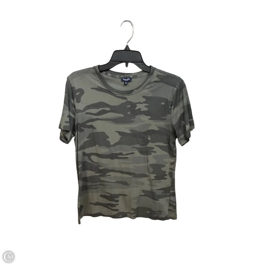 Top Short Sleeve By Splendid In Camouflage Print, Size: M