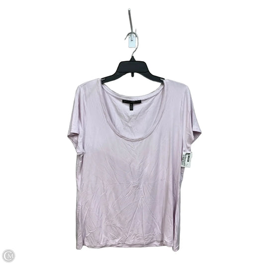Top Short Sleeve By White House Black Market In Purple, Size: Xl