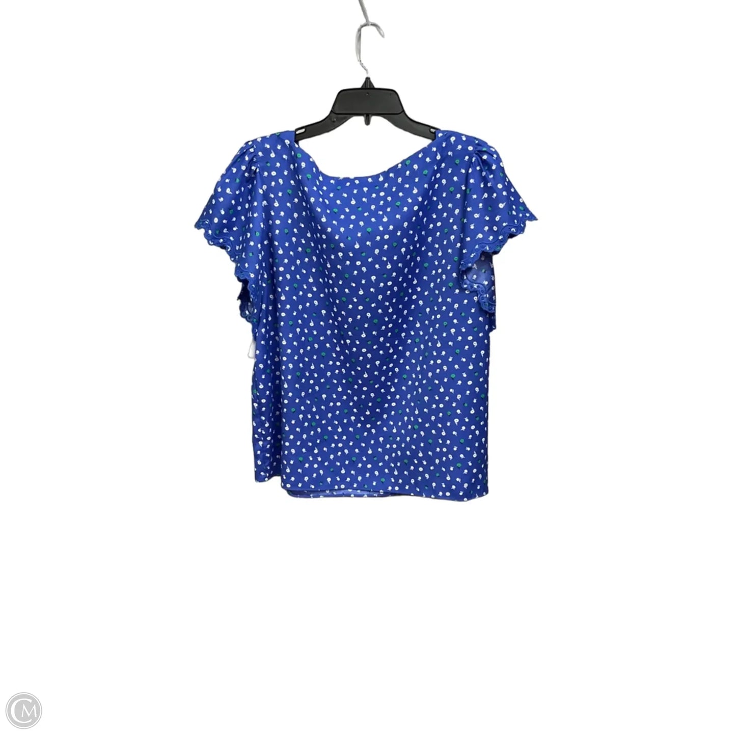 Top Short Sleeve By Ann Taylor In Floral Print, Size: L