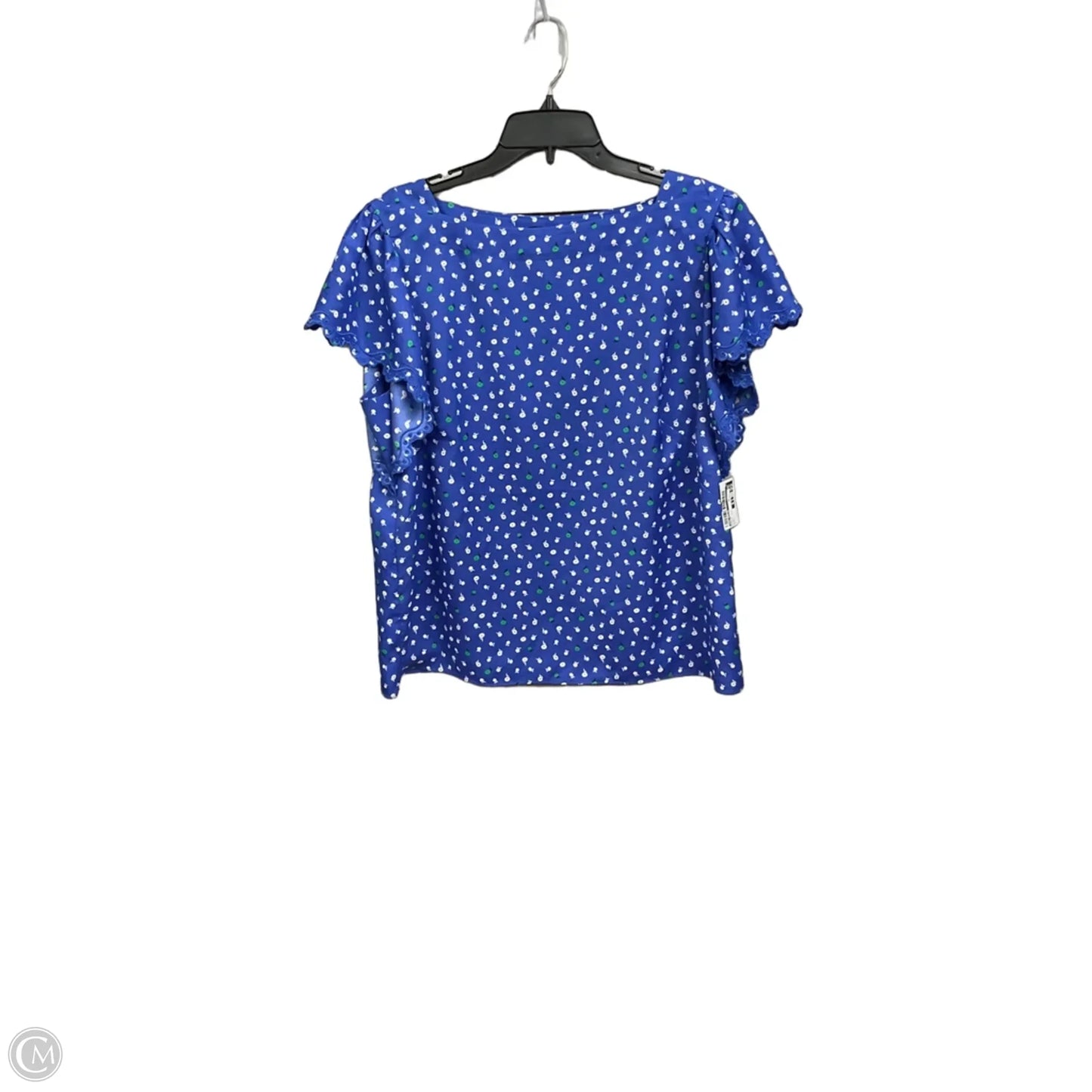 Top Short Sleeve By Ann Taylor In Floral Print, Size: L
