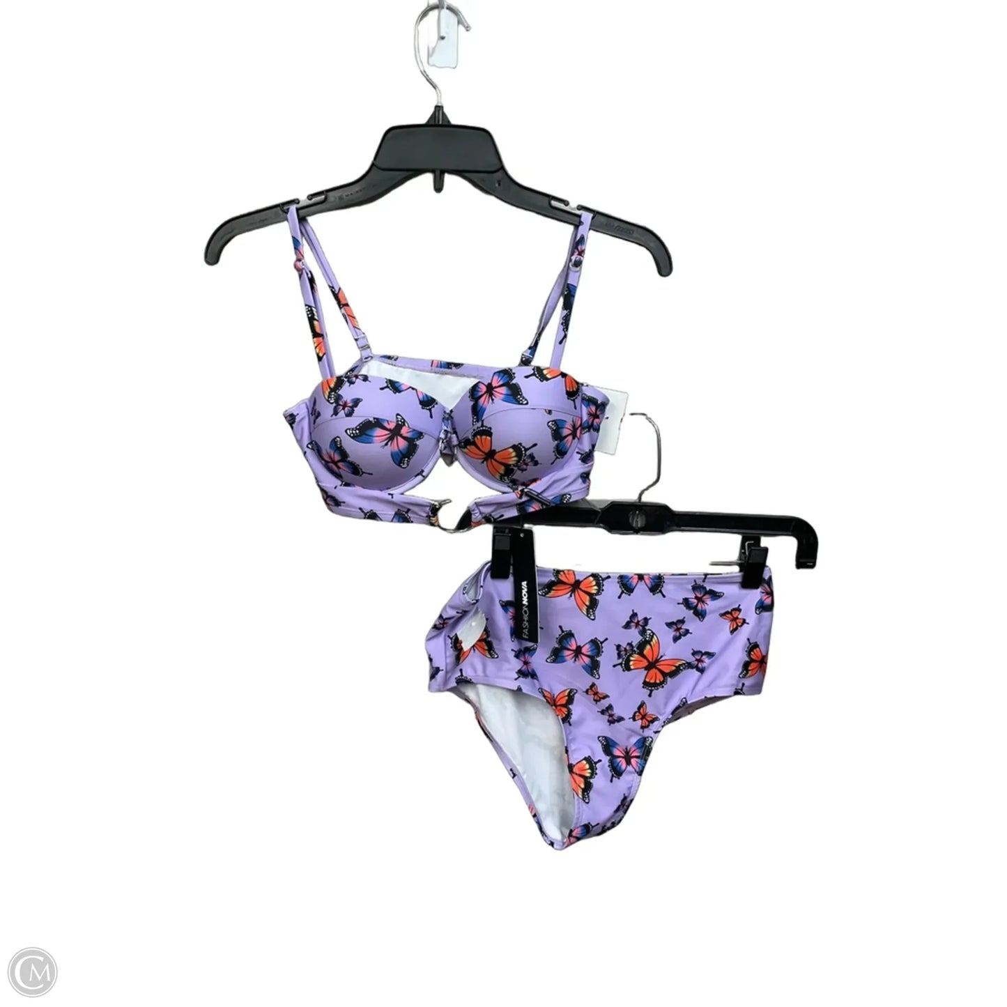 Swimsuit 2pc By Fashion Nova In Purple, Size: S