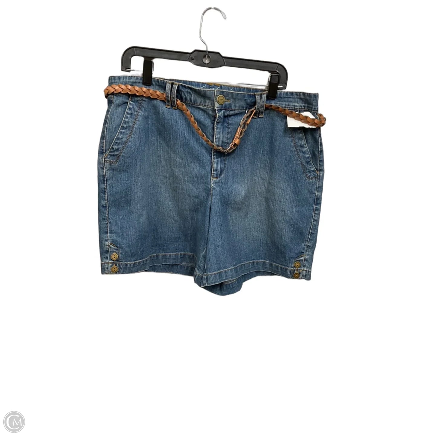 Shorts By Gloria Vanderbilt In Blue Denim, Size: 16