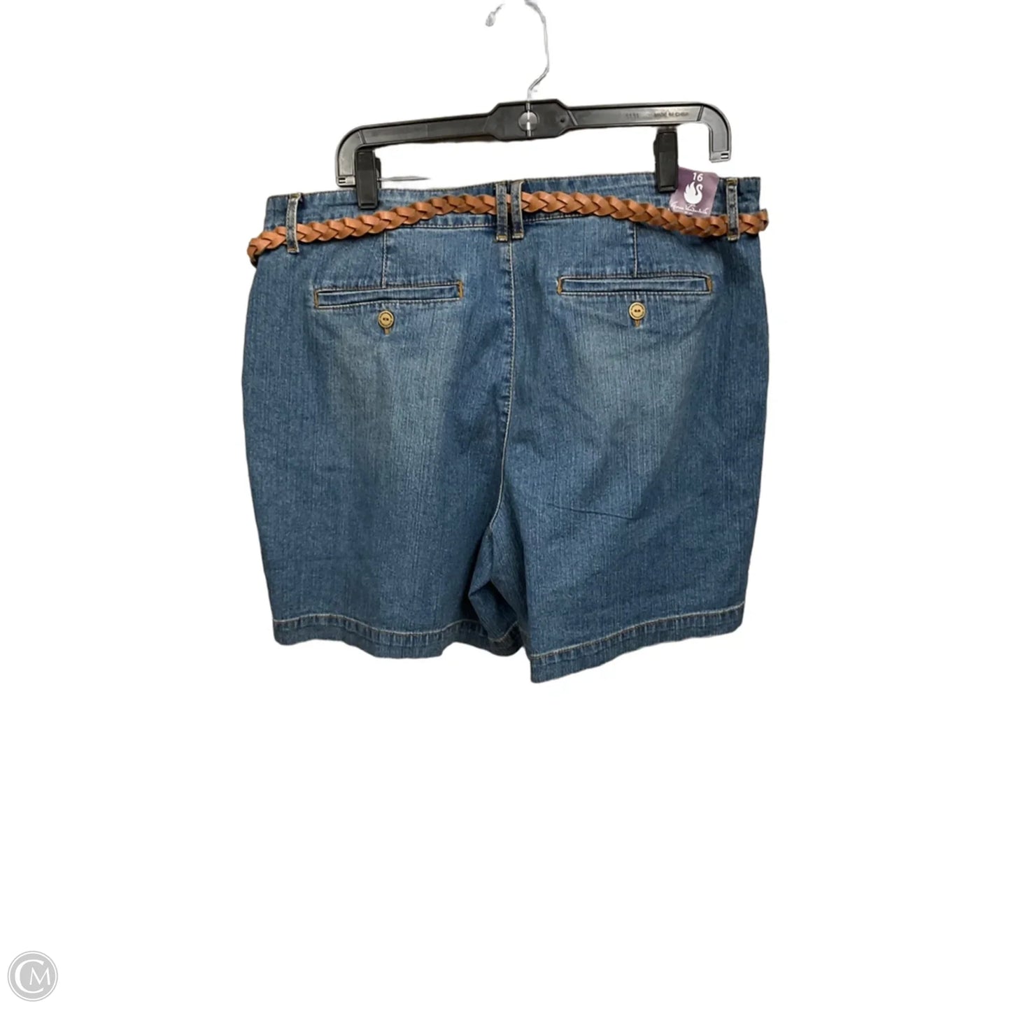 Shorts By Gloria Vanderbilt In Blue Denim, Size: 16