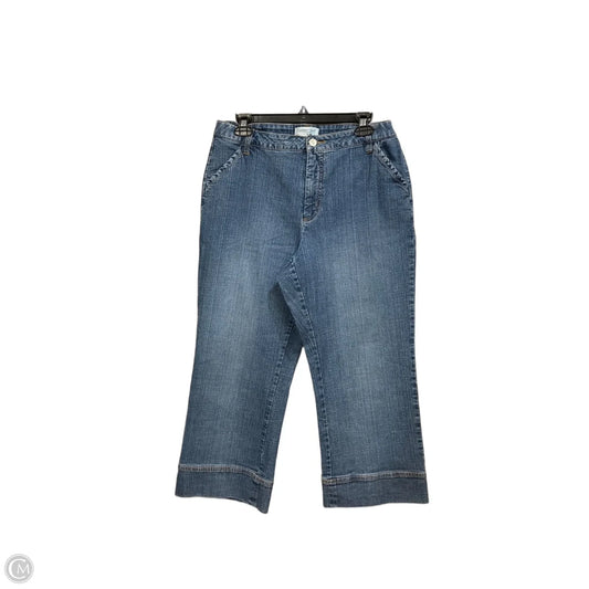 Jeans Cropped By Coldwater Creek In Blue Denim, Size: 12