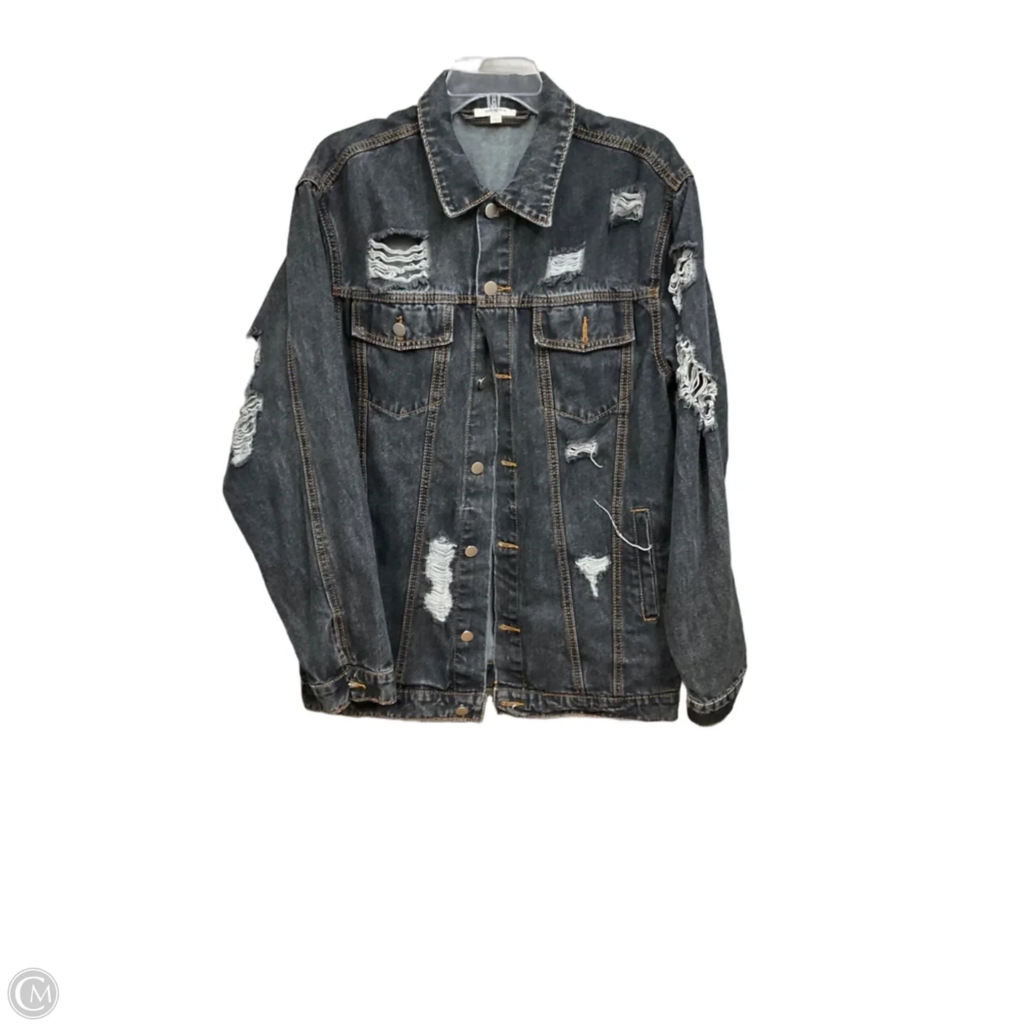 Jacket Denim By Umgee In Grey Denim, Size: L