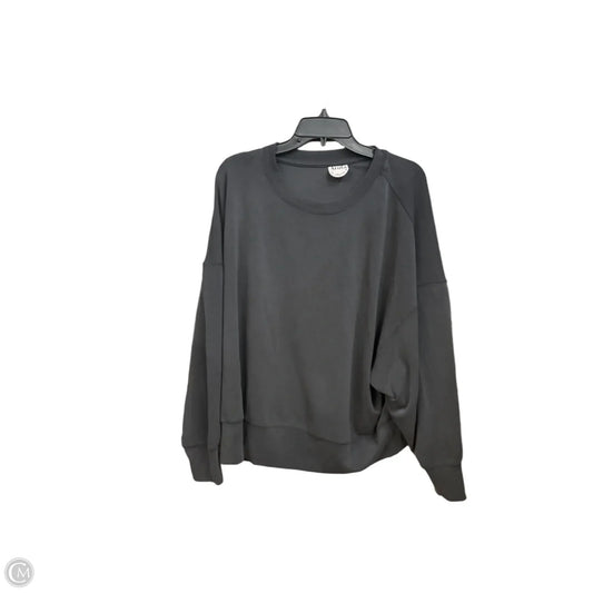 Top Long Sleeve Basic By Arula In Grey, Size: L