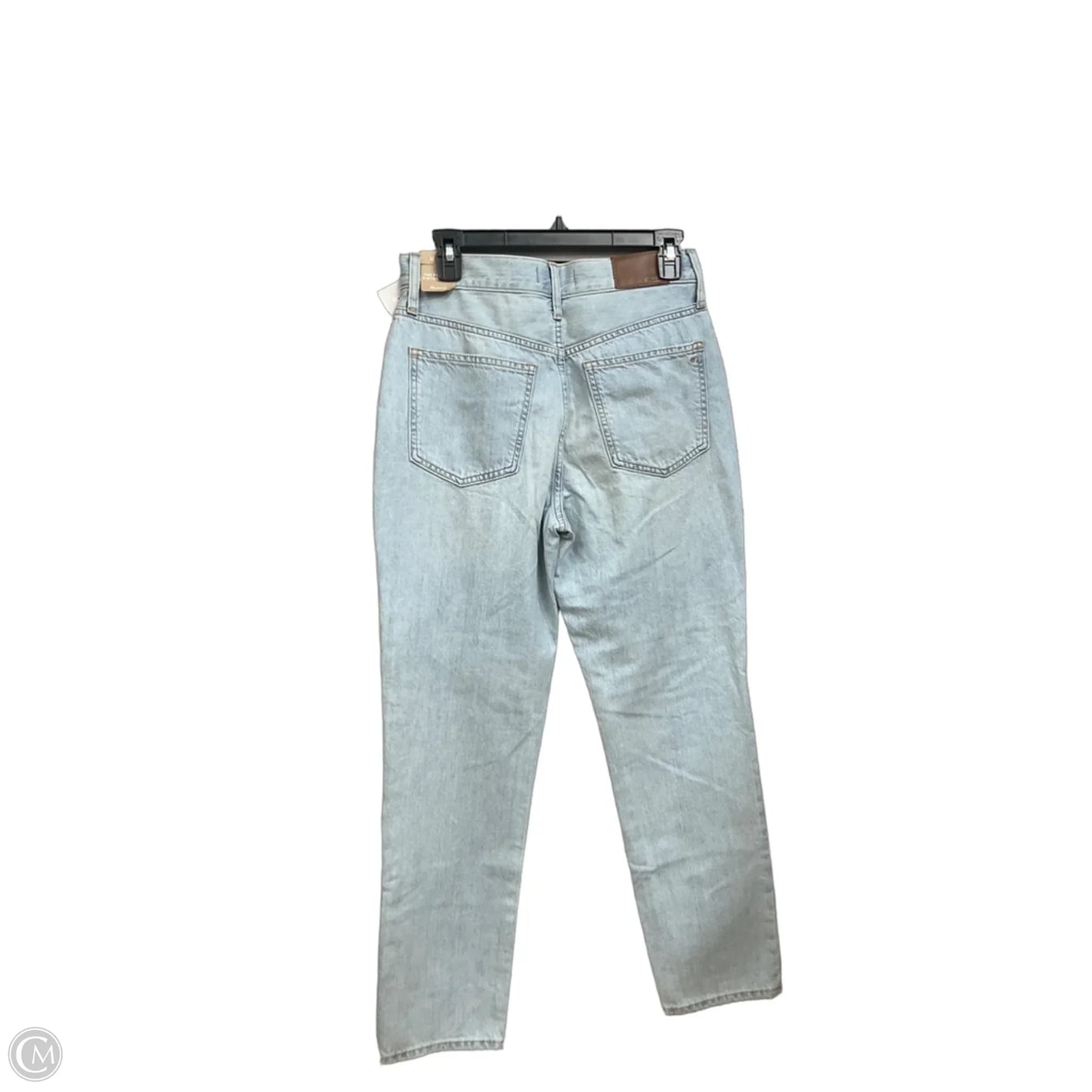 Jeans Straight By Madewell In Blue Denim, Size: 4