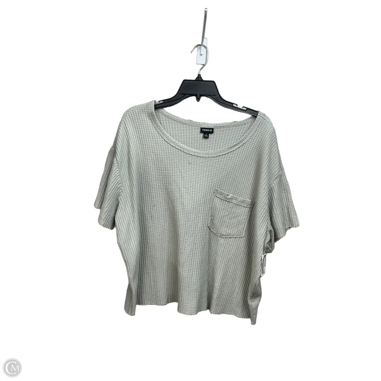 Top Short Sleeve By Torrid In Green, Size: 1x