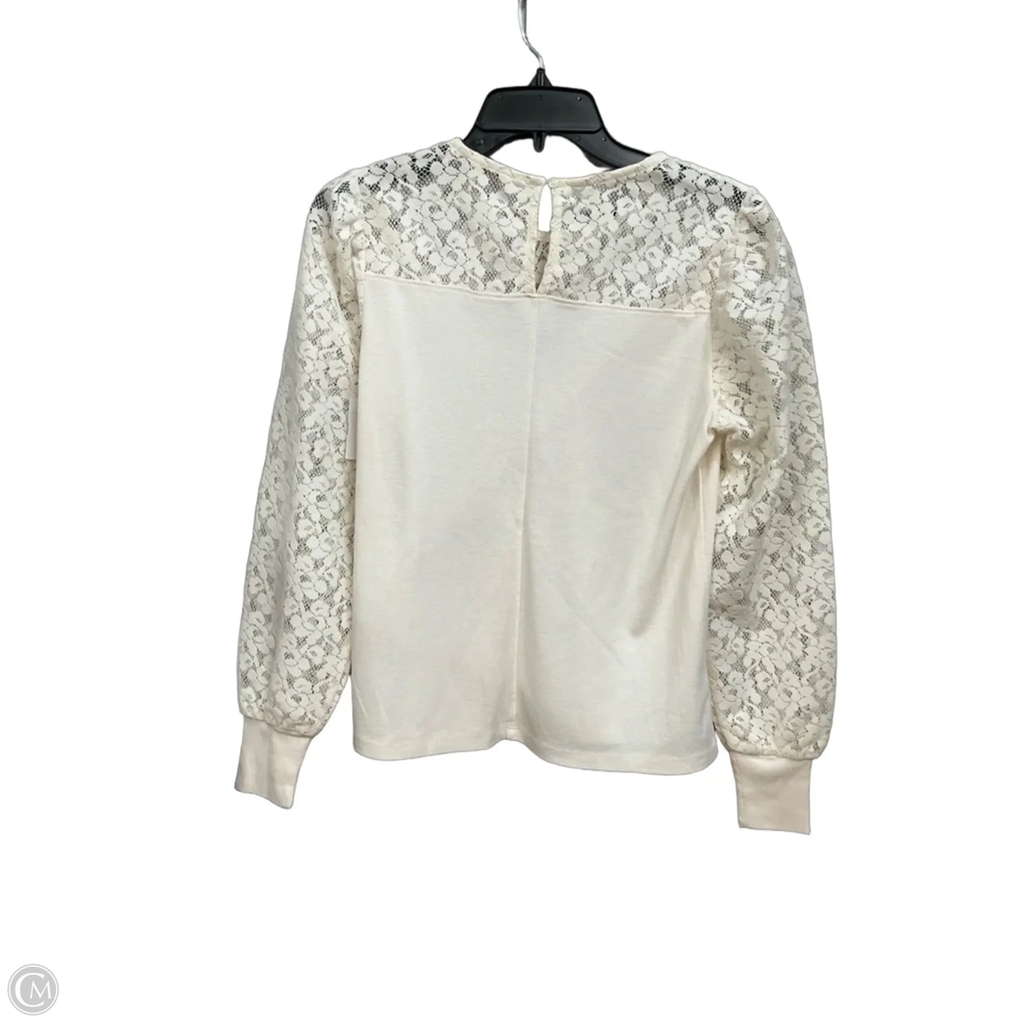 Top Long Sleeve By Loft In Cream, Size: Xs