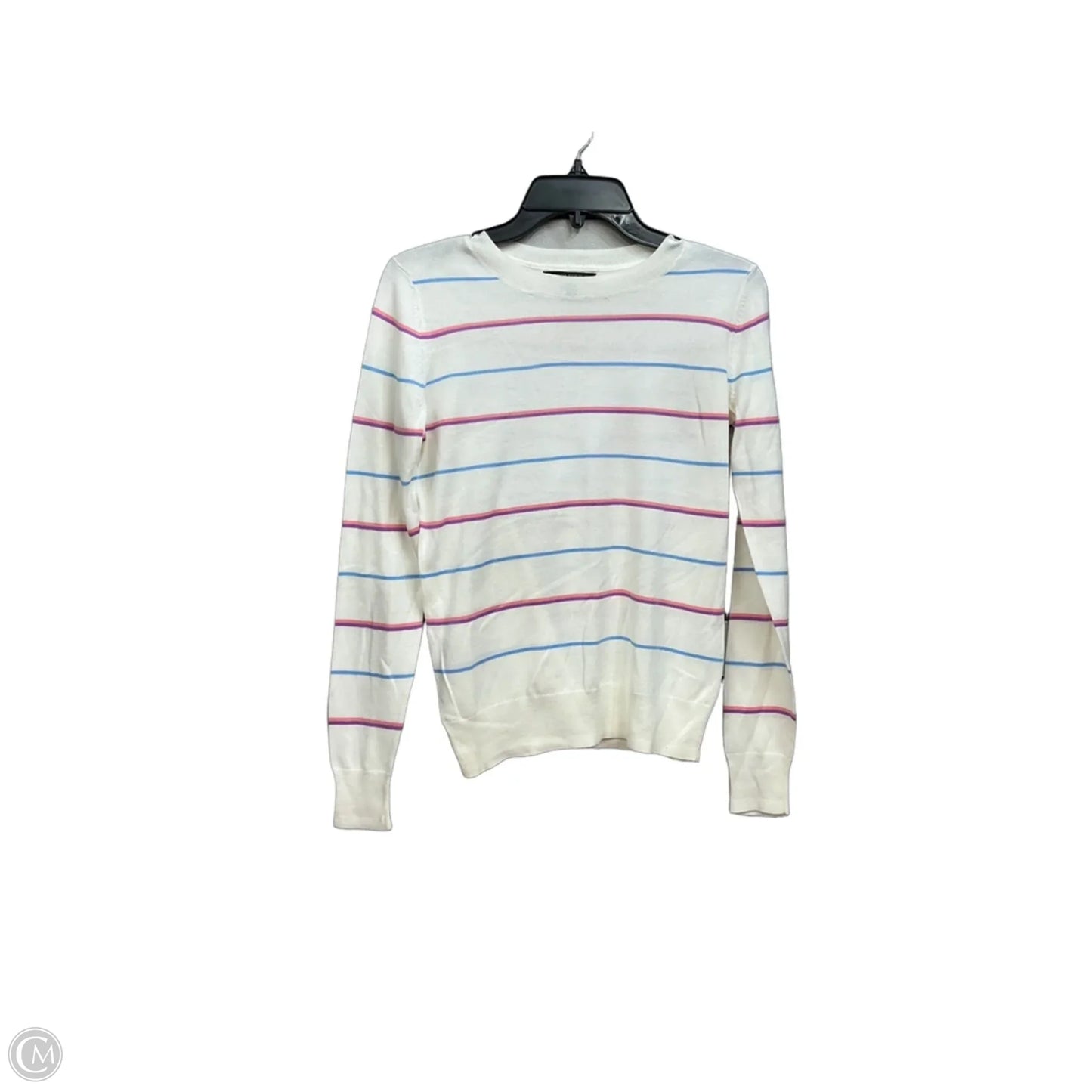 Top Long Sleeve By Banana Republic In Striped Pattern, Size: Xs
