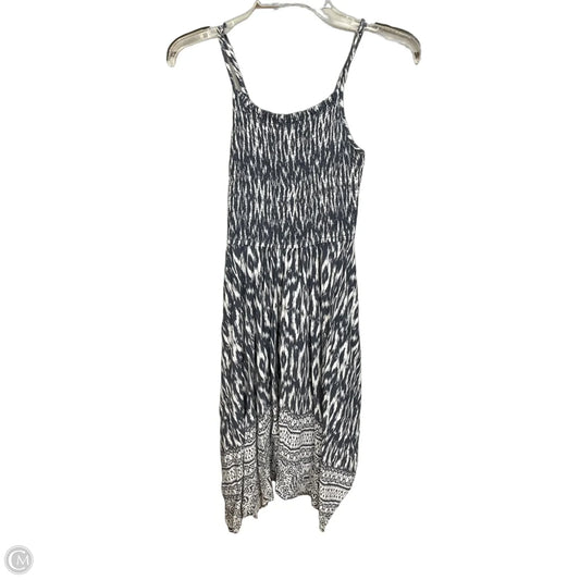 Dress Casual Short By Japna In Grey & White, Size: S