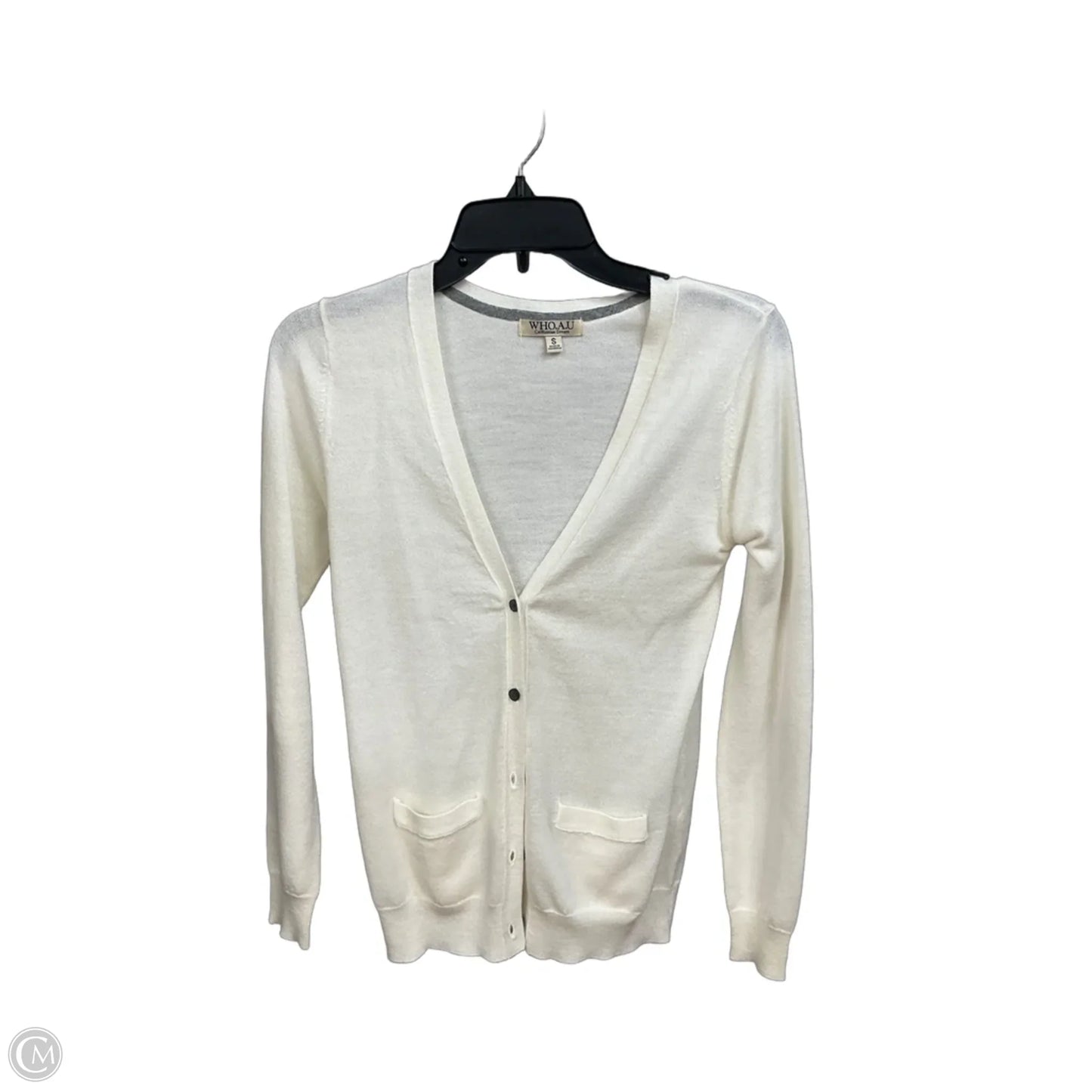Cardigan By Clothes Mentor In Cream, Size: S
