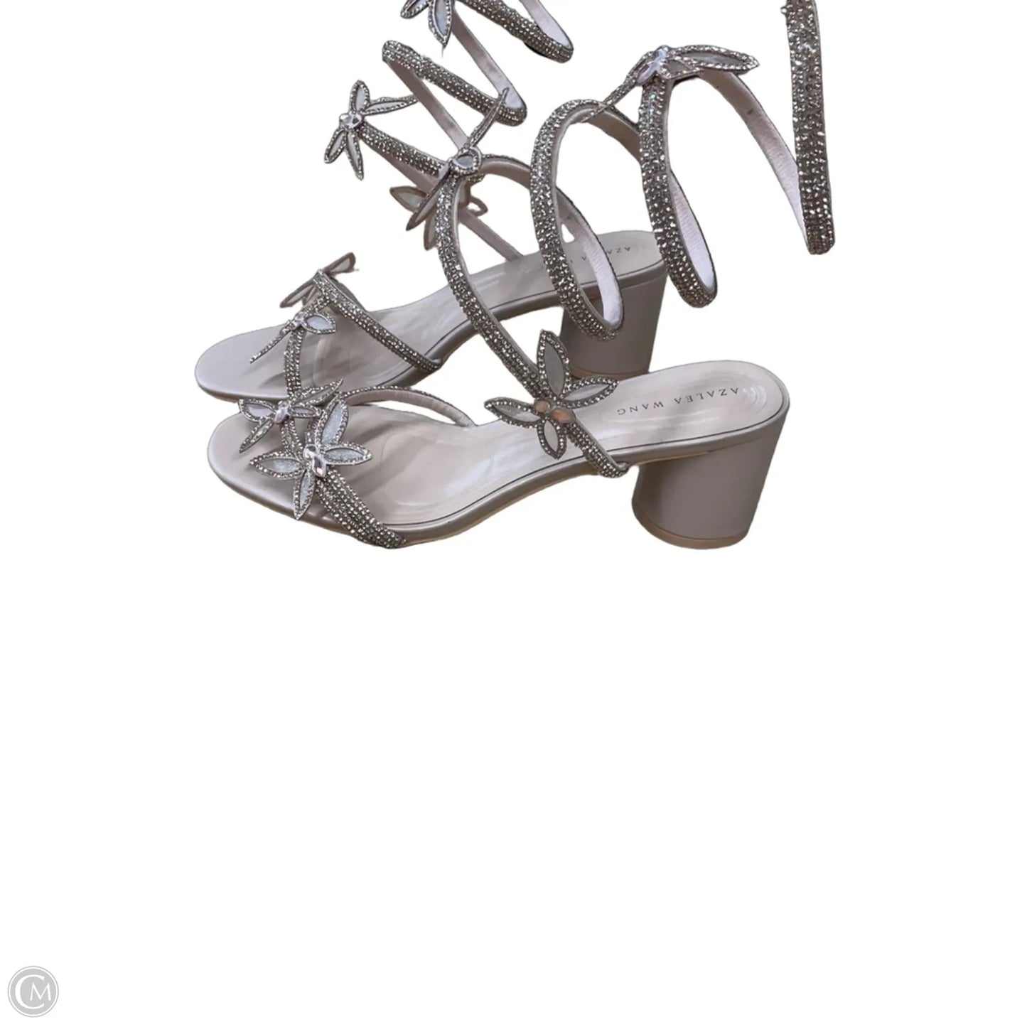 Sandals Heels Block By Azalea Wang In Tan, Size: 10