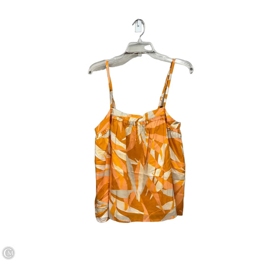 Top Sleeveless By A New Day In Orange & White, Size: M