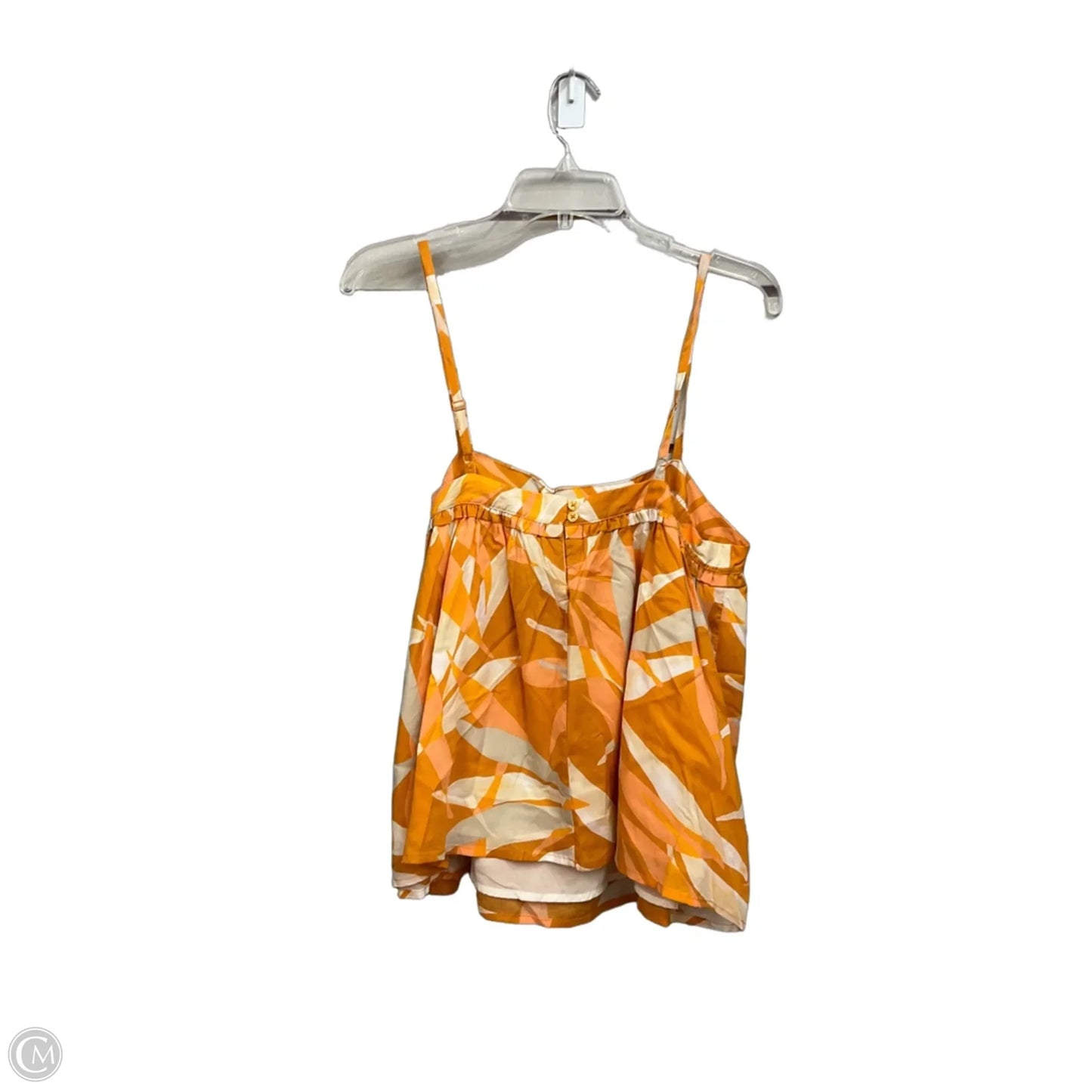 Top Sleeveless By A New Day In Orange & White, Size: M