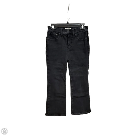 Jeans Boot Cut By Madewell In Black Denim, Size: 6p