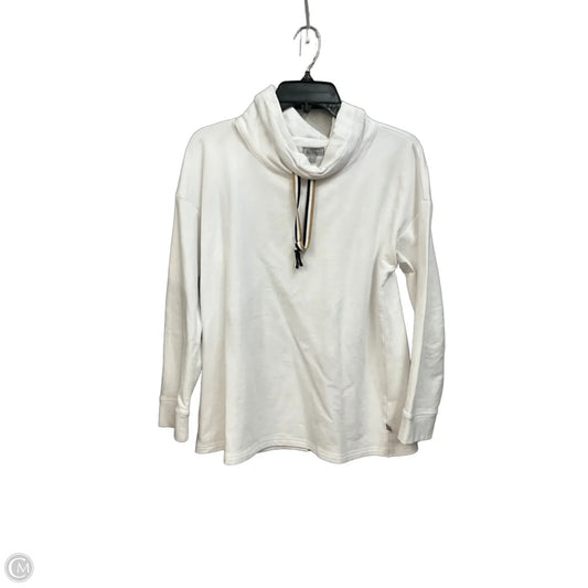 Athletic Top Long Sleeve Collar By Talbots In White, Size: Mp