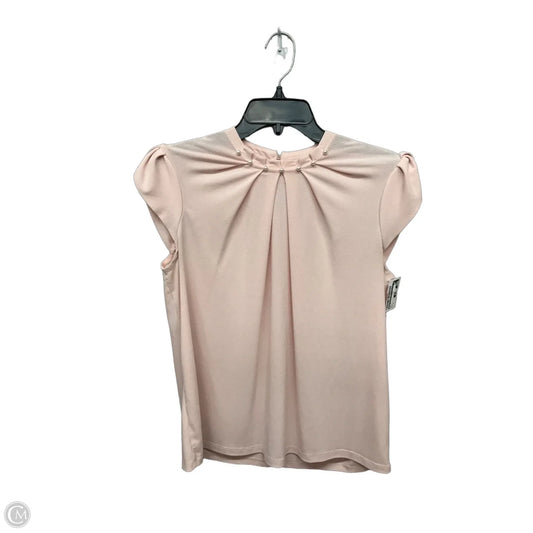 Top Short Sleeve By Elle In Pink, Size: S