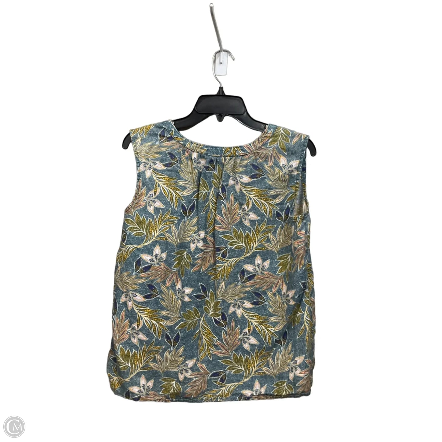 Top Sleeveless By Clothes Mentor In Tropical Print, Size: Xl