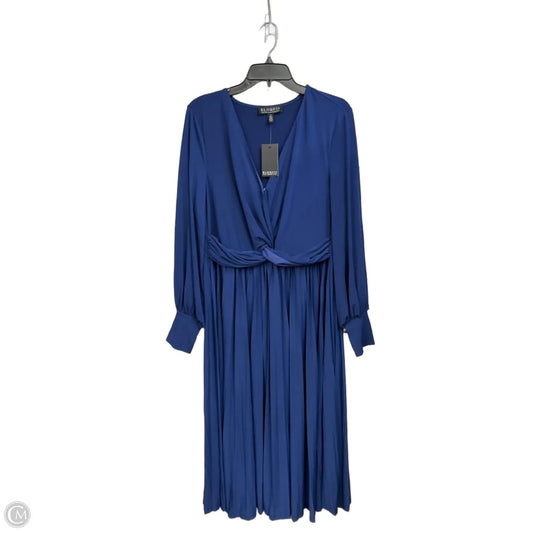 Dress Casual Midi By Eloquii In Navy, Size: Xl