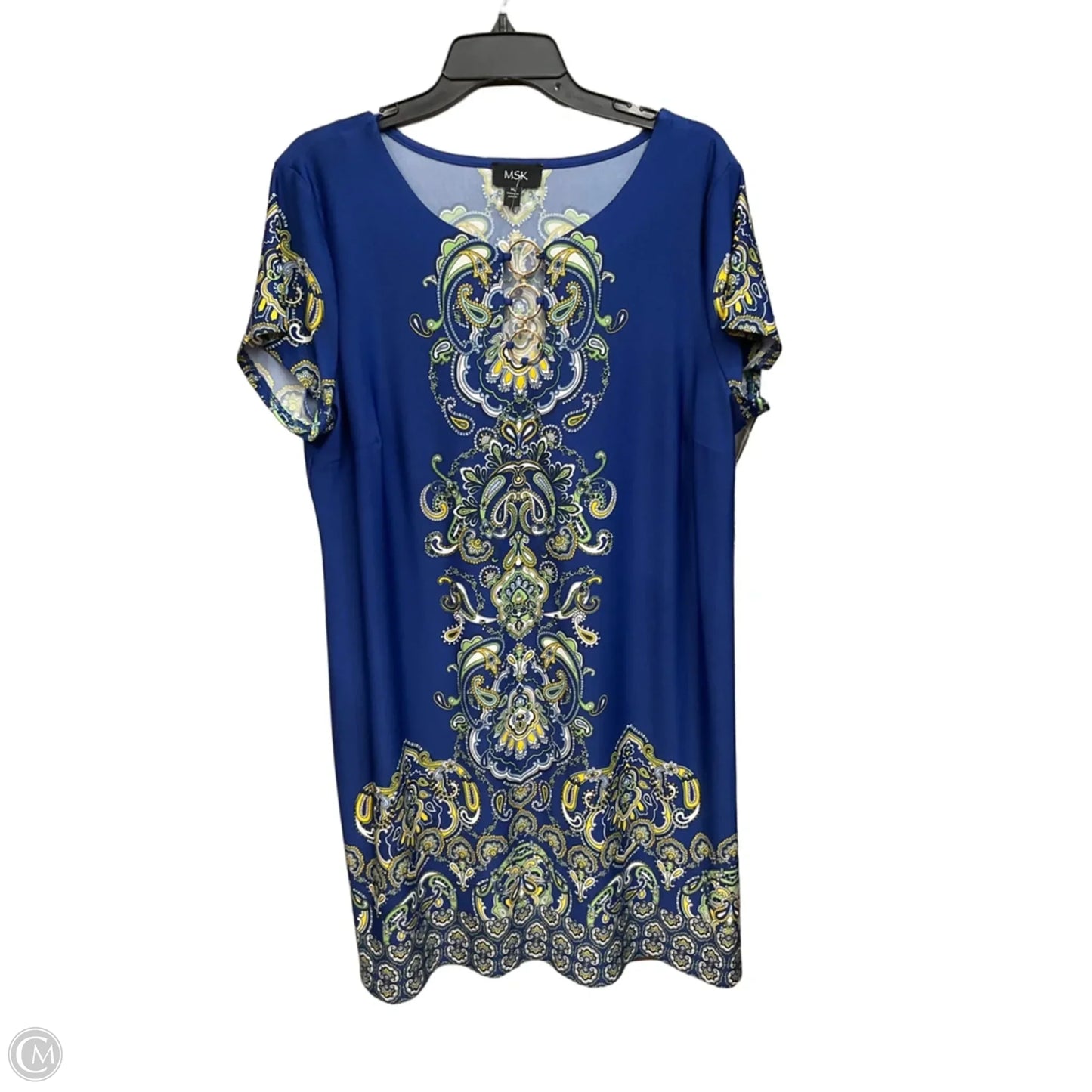 Dress Casual Short By Msk In Paisley Print, Size: Xl