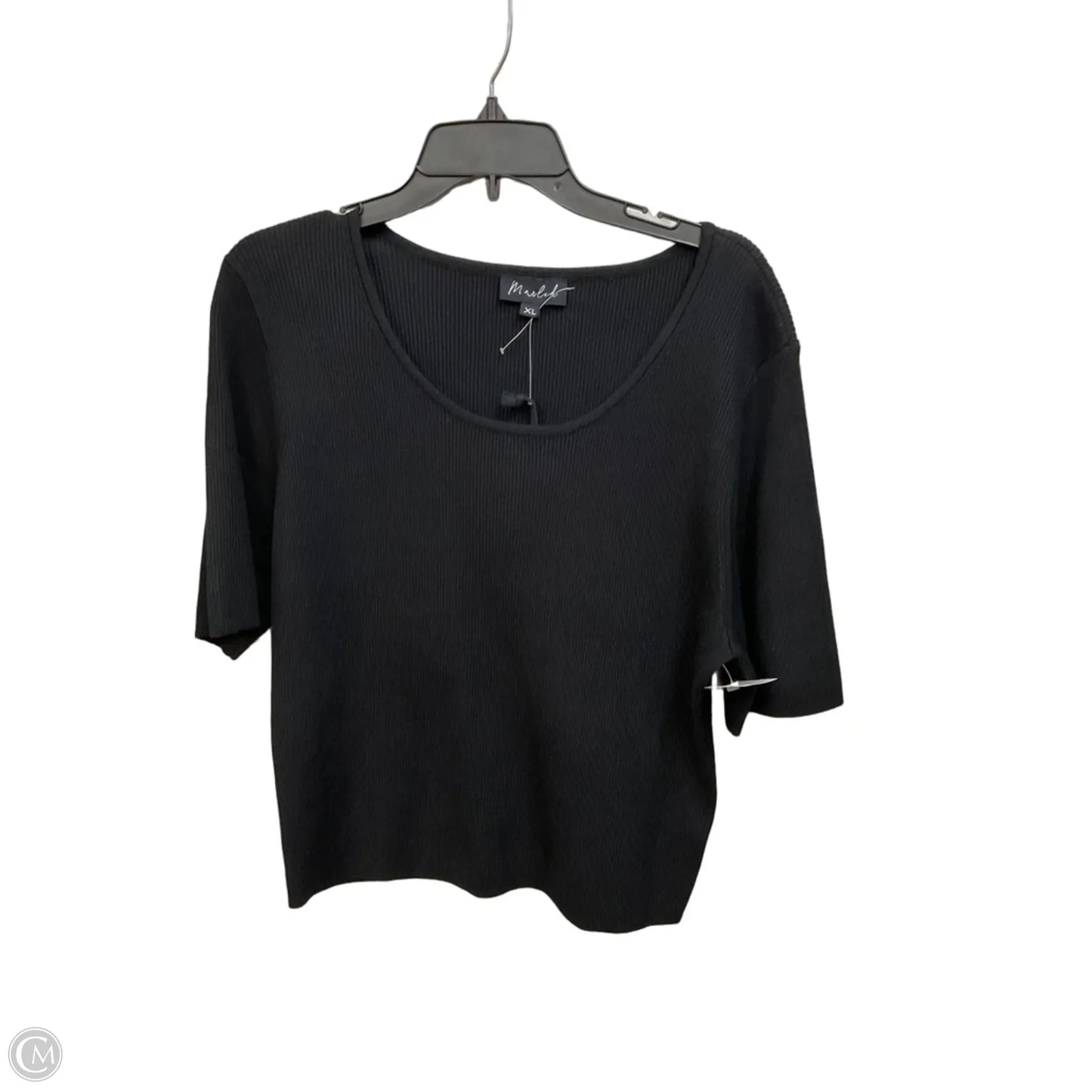 Top Short Sleeve By Marled In Black, Size: Xl