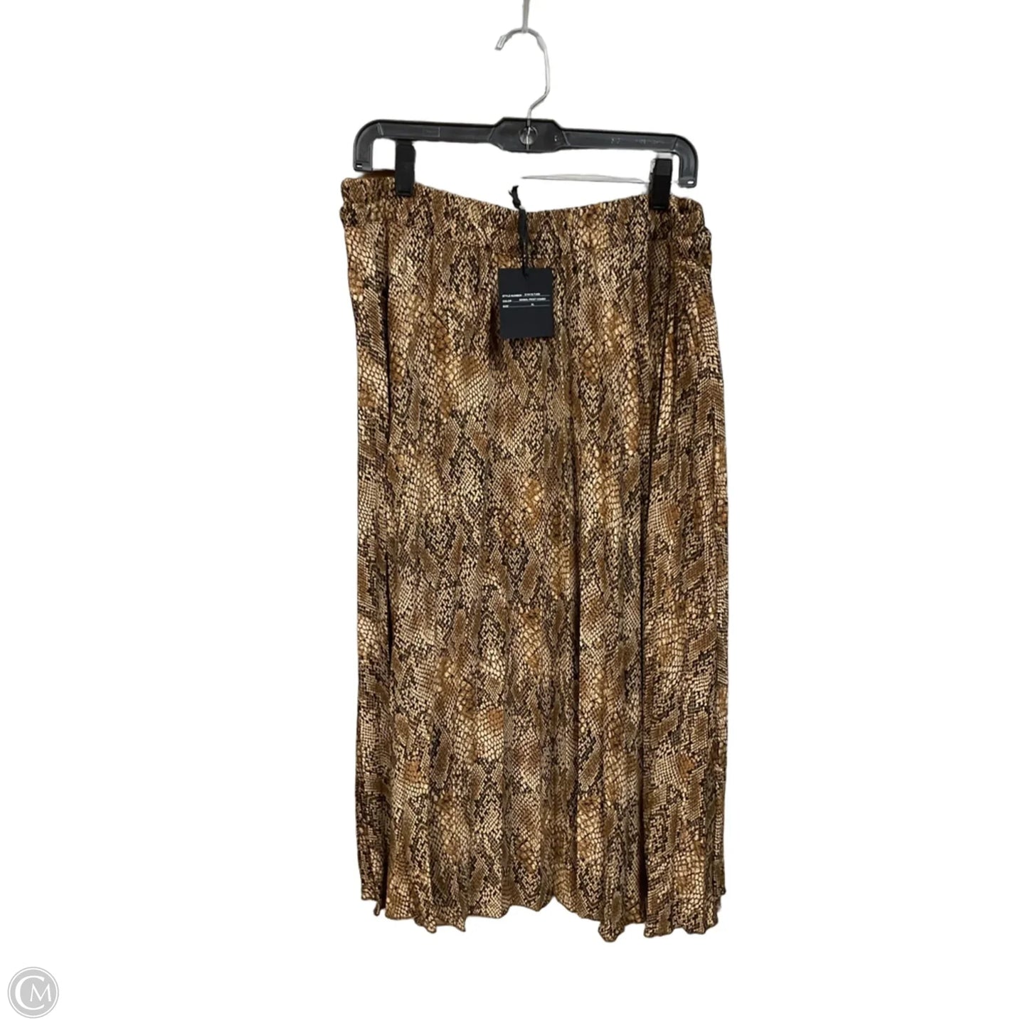Skirt Maxi By Marled In Snakeskin Print, Size: 16