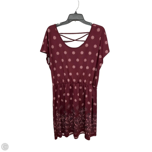 Dress Casual Short By Maurices In Maroon, Size: Xl