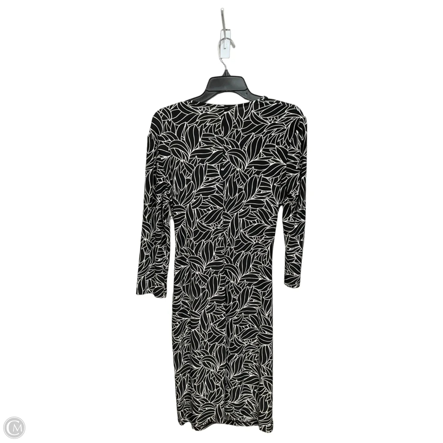 Dress Casual Short By Anne Klein In Black & White, Size: M