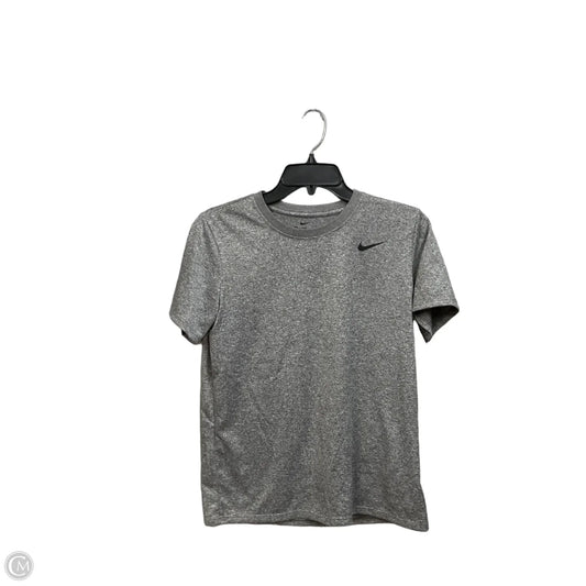 Athletic Top Short Sleeve By Nike Apparel In Grey, Size: S