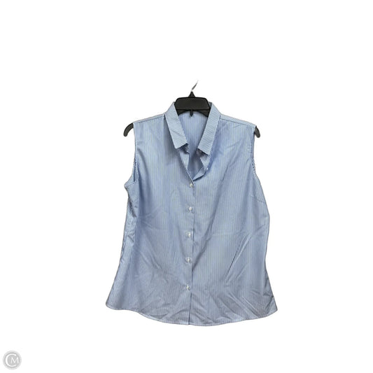 Blouse Sleeveless By Clothes Mentor In Striped Pattern, Size: L