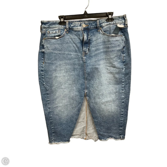 Skirt Maxi By Torrid In Blue Denim, Size: 16