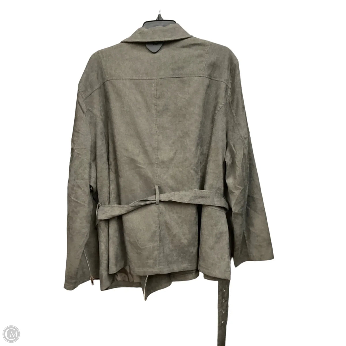 Jacket Moto By Davi & Dani In Green, Size: 3x