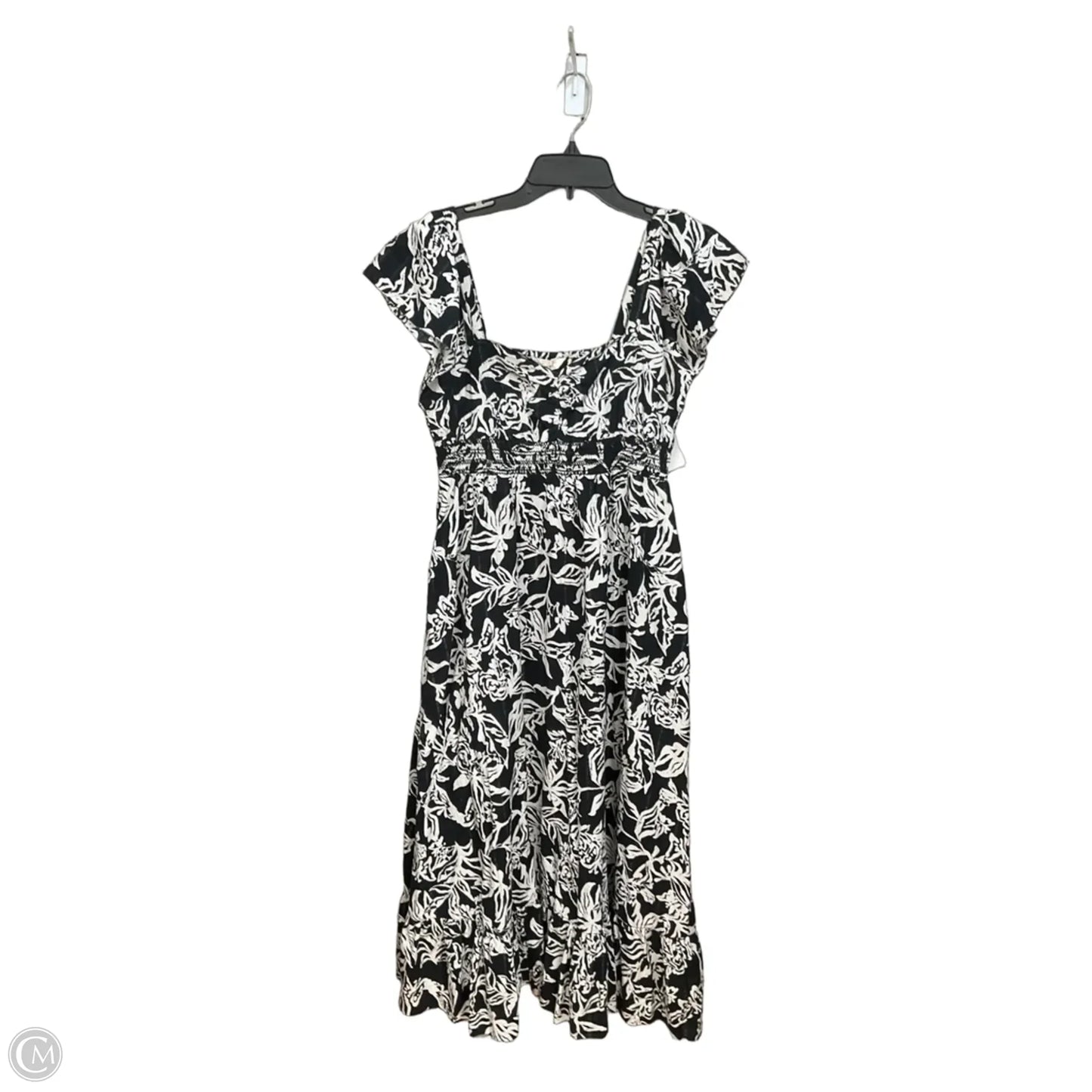 Dress Casual Maxi By Fatface In Black & White, Size: S