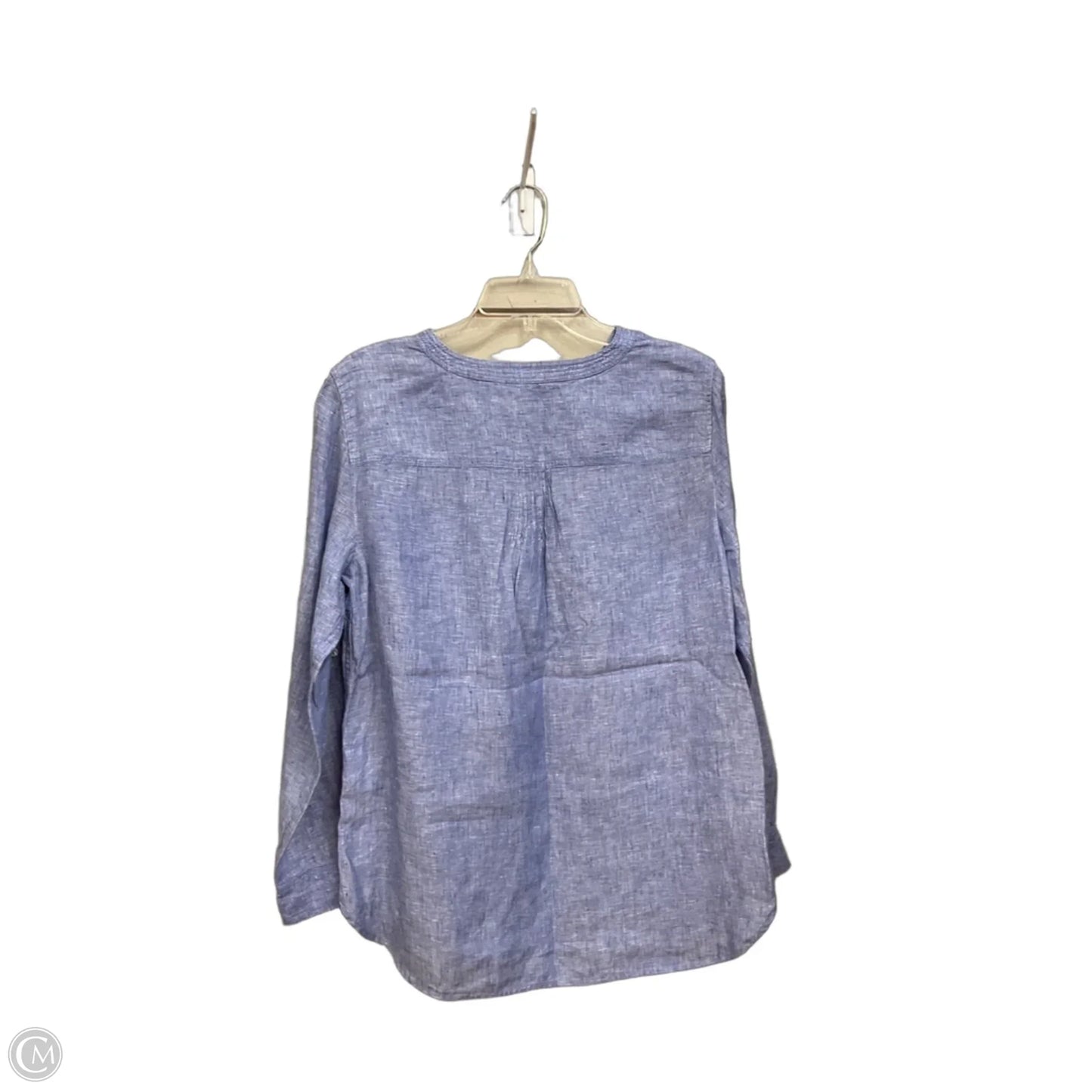 Top Long Sleeve By Talbots In Blue, Size: L
